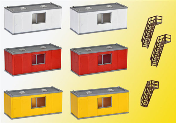 Kibri 38627 HO Containers Office (Set of 6)