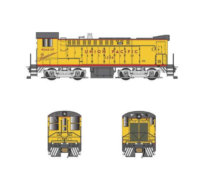 Bowser 24819 HO Union Pacific DS 4-4-1000 Diesel Locomotive with Sound #1206