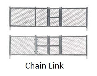 Woodland Scenics A3003 O Chain Link Fence (Set of 8)