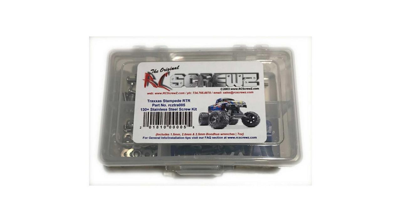 RC Screwz RCZTRA005 Stainless Steel Screw Set for Traxxas Stampede
