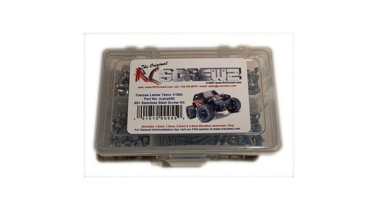 RC Screwz RCZTRA055 Stainless Steel Screw Set for Traxxas LaTrax Teton 1:18