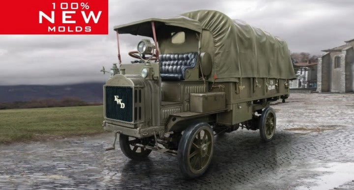ICM 35655 1:35 FWD Type B WW I US Army Truck Military Vehicle Model Kit