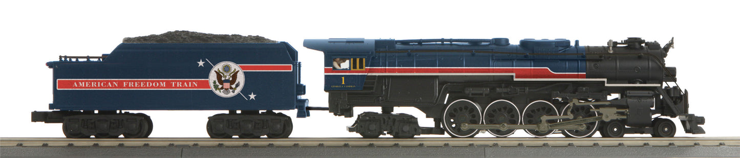 MTH 30-1796-1 O American Freedom Train RailKing 4-8-4 Steam Locomotive #1