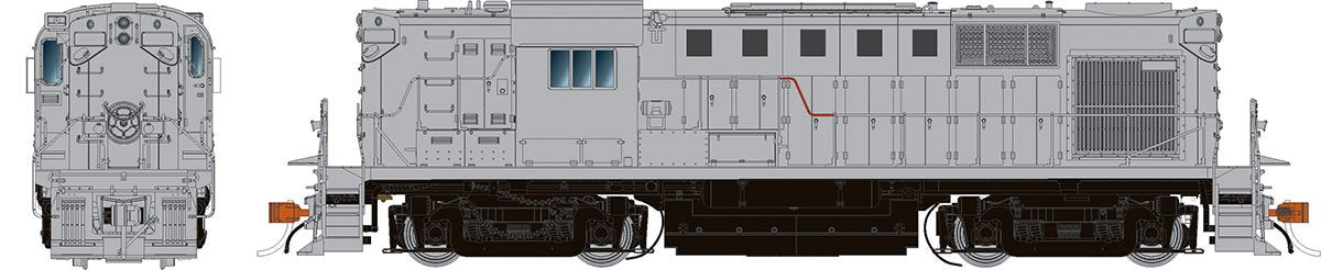 Rapido Trains 31047 HO Undecorated (NH Version) Alco RS-11 Diesel Locomotive
