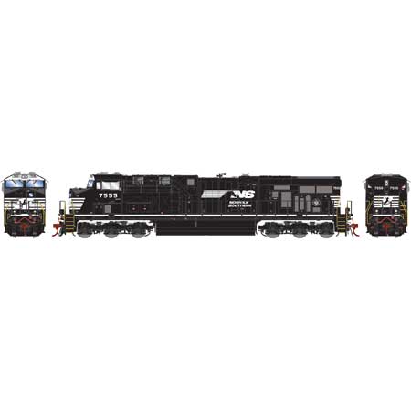 Athearn G83042 HO Norfolk Southern w/PTC ES40DC Diesel Locomotive #7555
