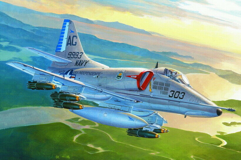 Hobby Boss Models 87254 1:72 Douglas A-4E Sky Hawk Military Aircraft Plane Kit