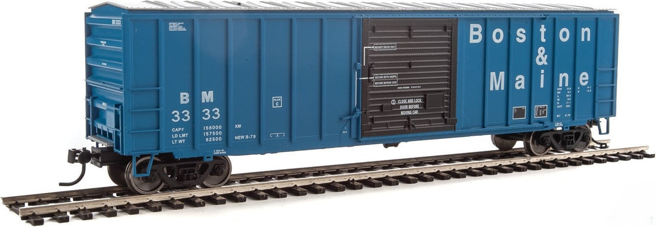 Walthers 910-1802 HO Boston & Maine 50' ACF Exterior Post Boxcar #3333