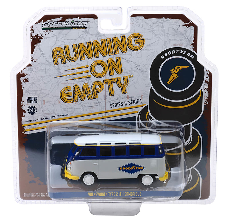 Greenlight Collectibles 87010-F 1:43 Goodyear Volkswagen Type 2 (T1) Samba Bus