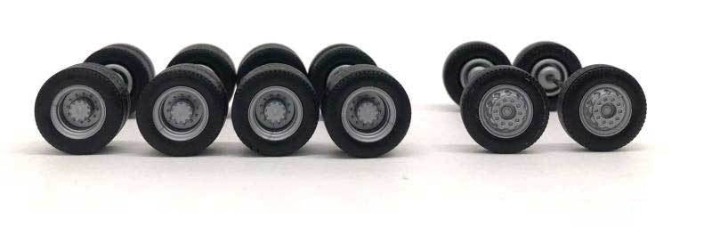 Herpa 5479 HO Planetary Hub Truck Wheels (Set of 6)