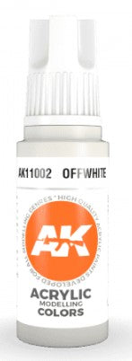 AK Interactive 11002 Off White Standard Acrylic Paint - 17 ml Bottle