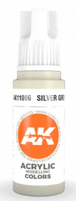 AK Interactive 11006 Silver Grey Standard Acrylic Paint - 17 ml Bottle