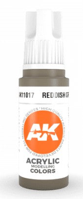AK Interactive 11017 Reddish Grey Standard Acrylic Paint - 17 ml Bottle