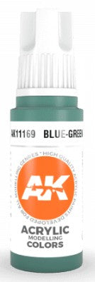 AK Interactive 11169 Blue Green Standard Acrylic Paint - 17 ml Bottle