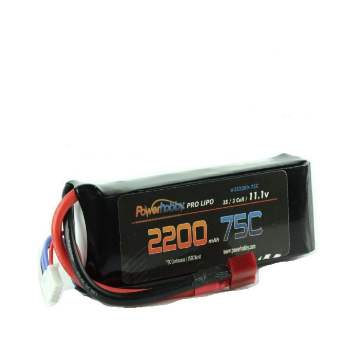 Power Hobby 3S220075CDNS 3S 11.1V 2200MAH 75C with Deans
