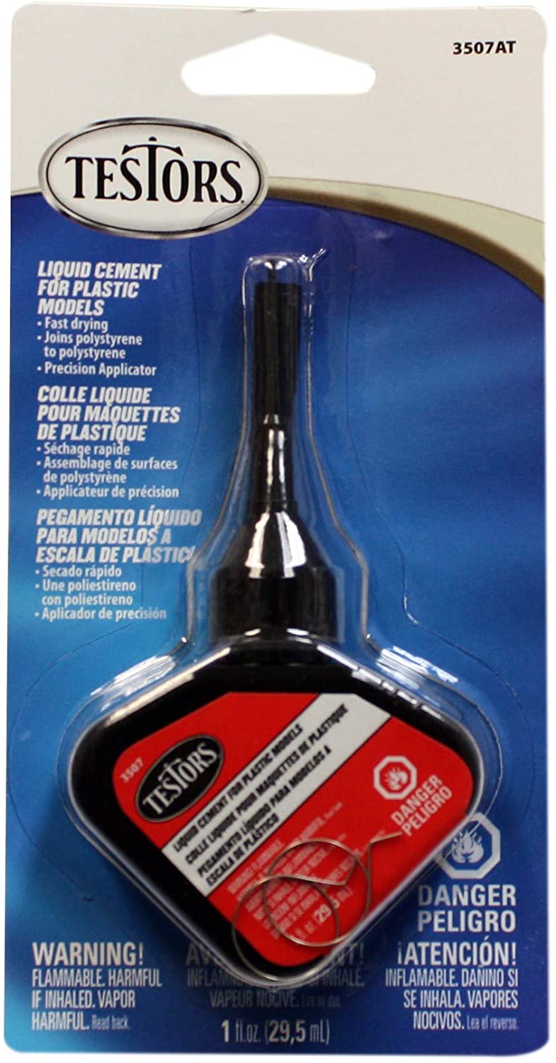 Testors 3507AT Fast-Drying Liquid Cement with Precision Applicator - 1 oz. Tube