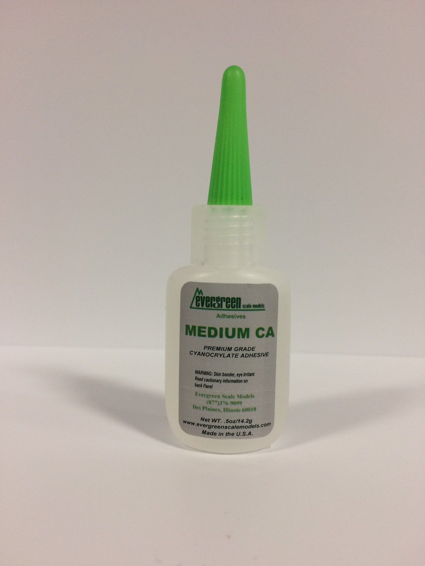Evergreen Scale Models 62 Medium CA Adhesive - 1/2 oz. Bottle