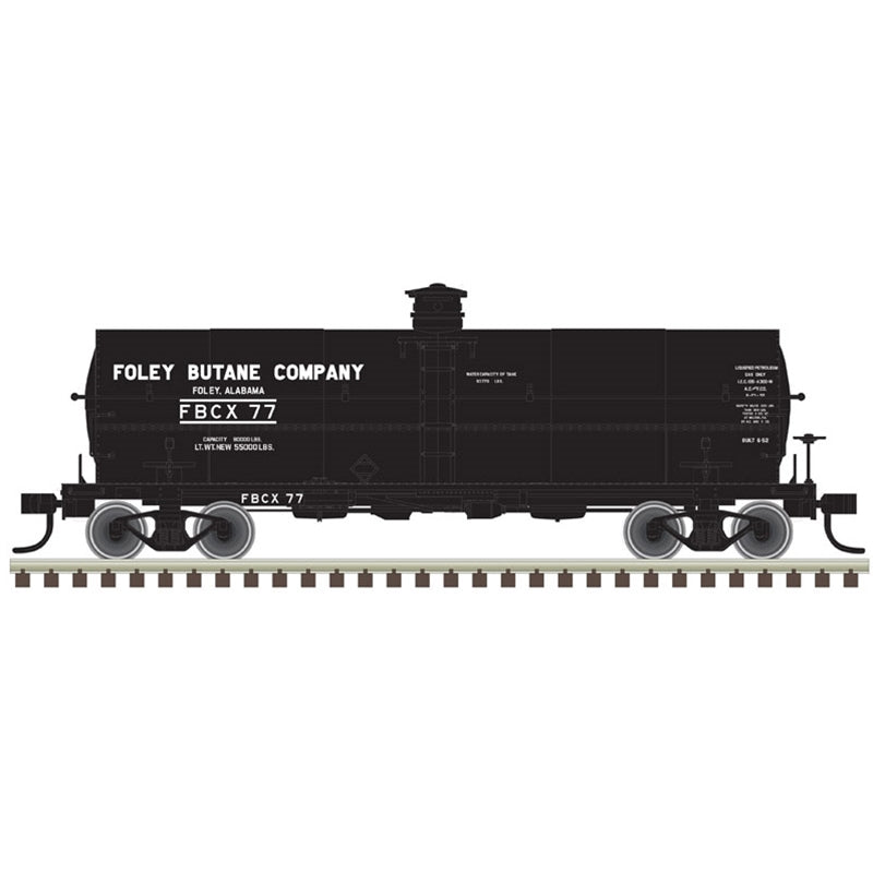 Atlas 20005478 HO Foley Butane Company FBCX 11,000 Gallon Tank Car #77