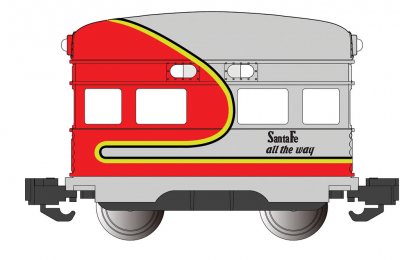 Bachmann 96284 G Santa Fe Motorized Eggliner