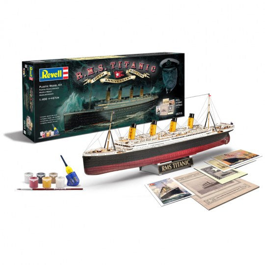 Revell of Germany 05715 1:400 RMS Titanic 100th Anniv. Ed. Gift Set Plastic Kit