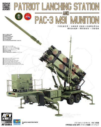 AFV Club AF35S93 1:35 M901 Launching Station & MIM-104F Patriot Plastic Model