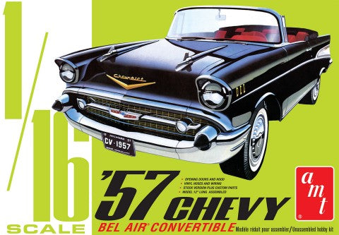 AMT 1159 1:16 1957 Chevy Bel Air Convertible Plastic Model Kit