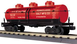 MTH 30-73537 O Penn Salt RailKing 3-Dome Tank Car #220