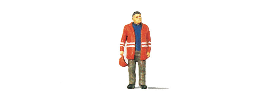 Preiser 28010 HO Railway Shunter Figure