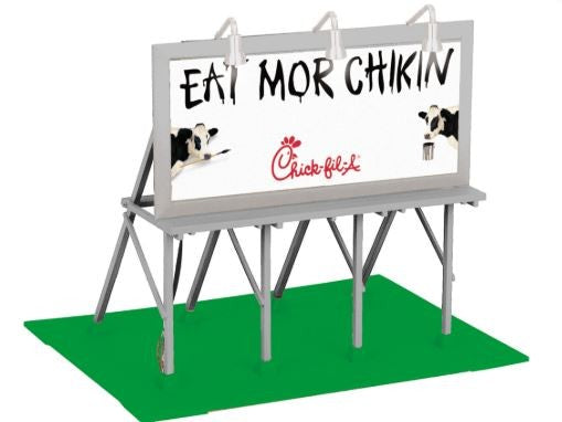 MTH 30-90453 Lighted Chick-Fil-A Billboard LN/Box
