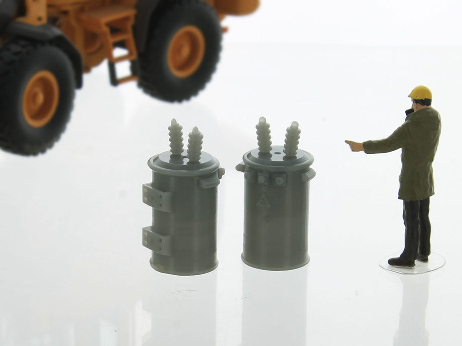3D to Scale 50-442-GY 1:50 Electrical Service Transformer (Pack of 2)