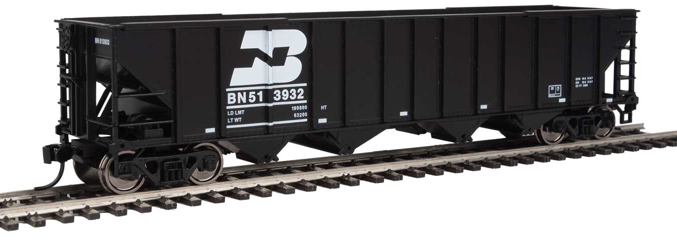 Walthers 910-1976 HO Burlington Northern 50' 100-Ton 4-Bay Hopper RTR #513932