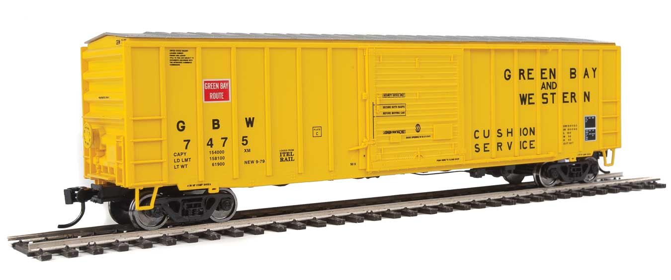Walthers 910-1829 HO Green Bay & Western 50' ACF Exterior Post Boxcar RTR #7475