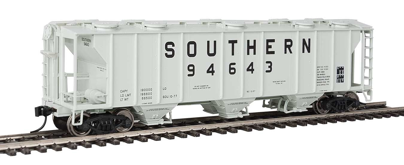 Walthers 910-7034 HO Southern Railway 50' PS-2 2893 3-Bay Covered Hopper #94643