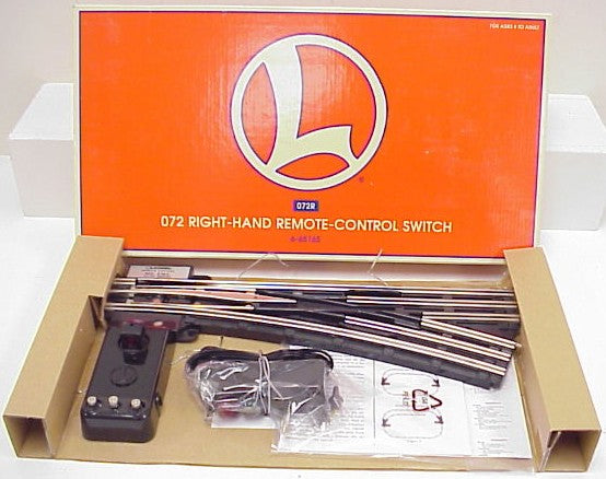 Lionel 6-65165 O Gauge O72 Right Hand Remote Control Switch Turnout NIB