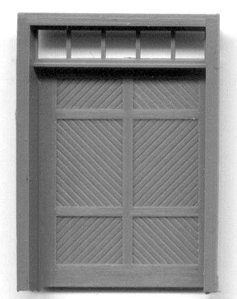 Grandt Line 5198 HO RGS Style Ophir Station Freight Door w/Transom (Pack of 3)