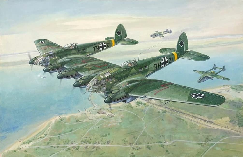 Roden Models 346 1:144 Heinkel He 111Z-1 Zwilling Military Aircraft Plane Kit