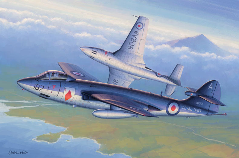 Hobby Boss Models 87251 1:72 SeaHawk FGA6 Military Aircraft Plane Model Kit