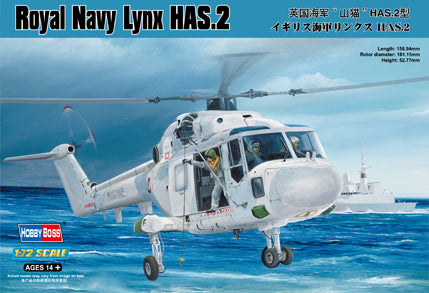 Hobby Boss s 87236 1:72 Royal Navy Lynx HAS.2 Military Aircraft Helicopter Kit