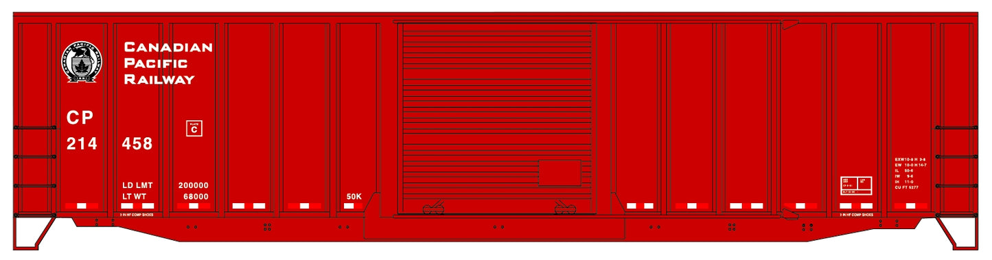 Accurail 5663 HO Canadian Pacific 50' Exterior-Post Modern Boxcar #214458