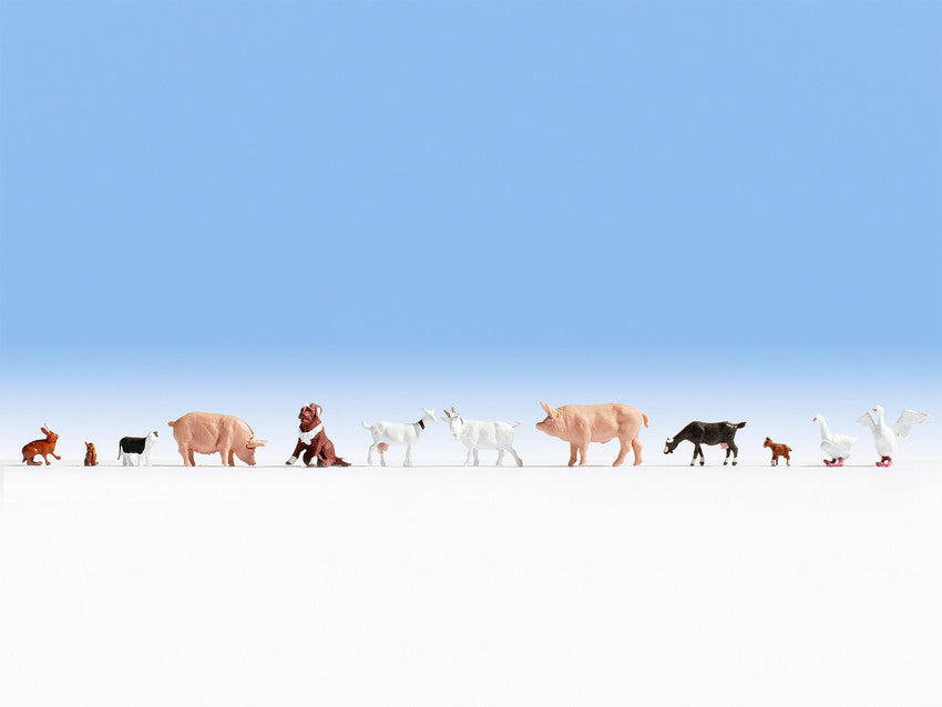 Noch 36711 N Small Farm Animal Set Figures (Set of 10)
