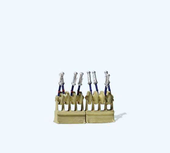 Preiser 28272 HO Signal Box/Interlocking Tower Signal Levers (Pack of 2)