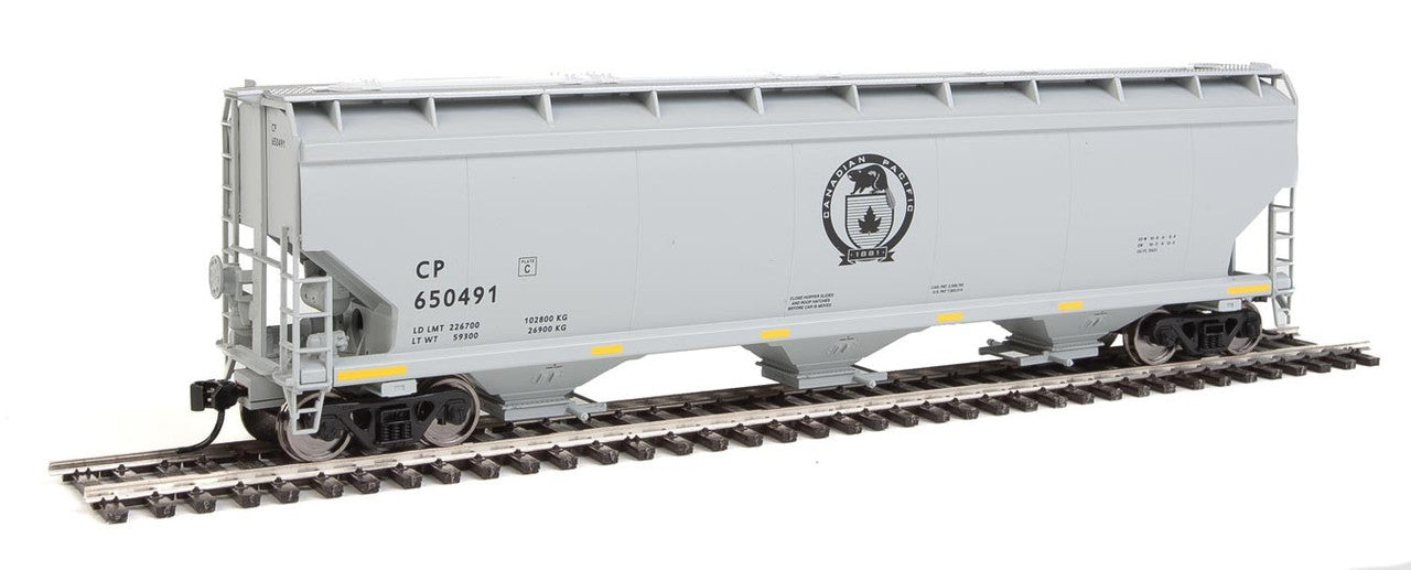 Walthers 910-7640 HO Canadian Pacific 60' NSC 5150 3-Bay Covered Hopper #650491