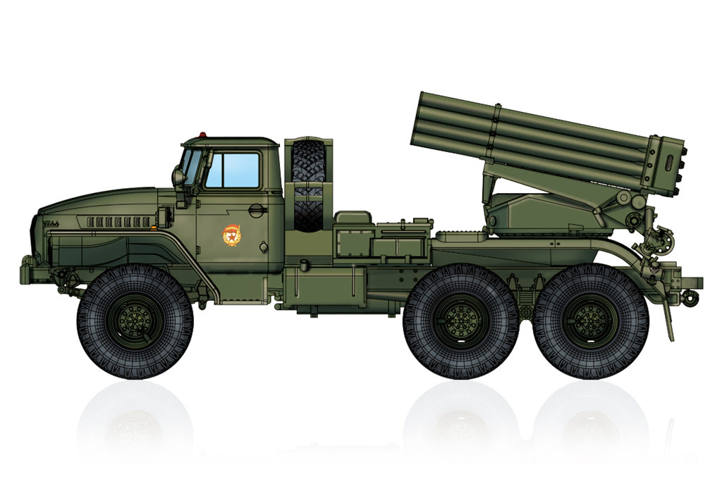Hobby Boss Models 82931 1:72 Russian BM-21 Grad Multiple Rocket Launcher Kit