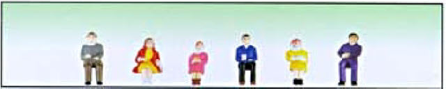 Model Power 6060 O Scale Sitting Figures (Set of 6)