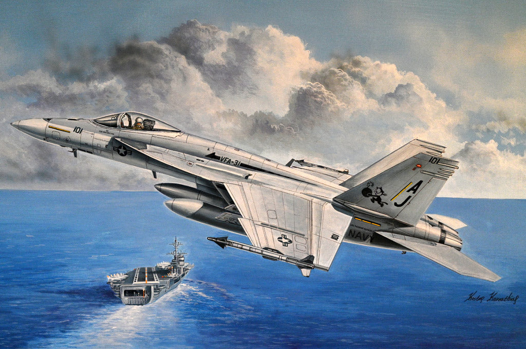 Hobby Boss Models 85812 1:48 Boeing F/A-18E Super Hornet Military Plane Kit