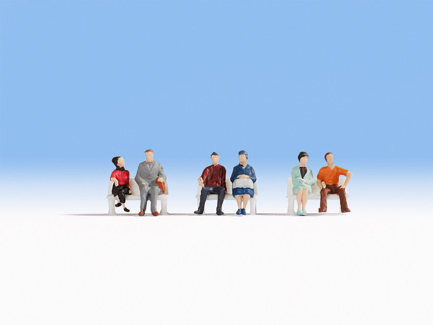 Noch 38130 N Seated People Set Figures #1 (Set of 6)