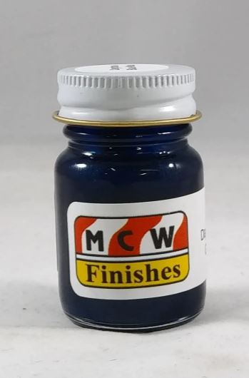 MCW Finishes 6300E Daytona Blue Metallic Gloss Enamel Paint - 15 ml. Bottle