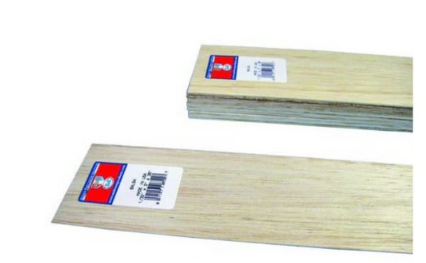 Midwest Products 6303 3/32" x 3" x 36" Balsa Sheets (Pack of 10)