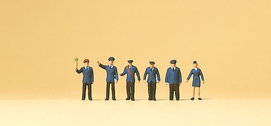 Preiser 79011 N Crossing Guards Figures (Set of 6)