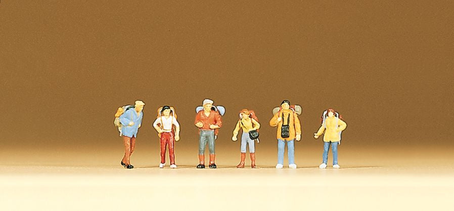 Preiser 79027 N Young Travelers Figures (Set of 6)