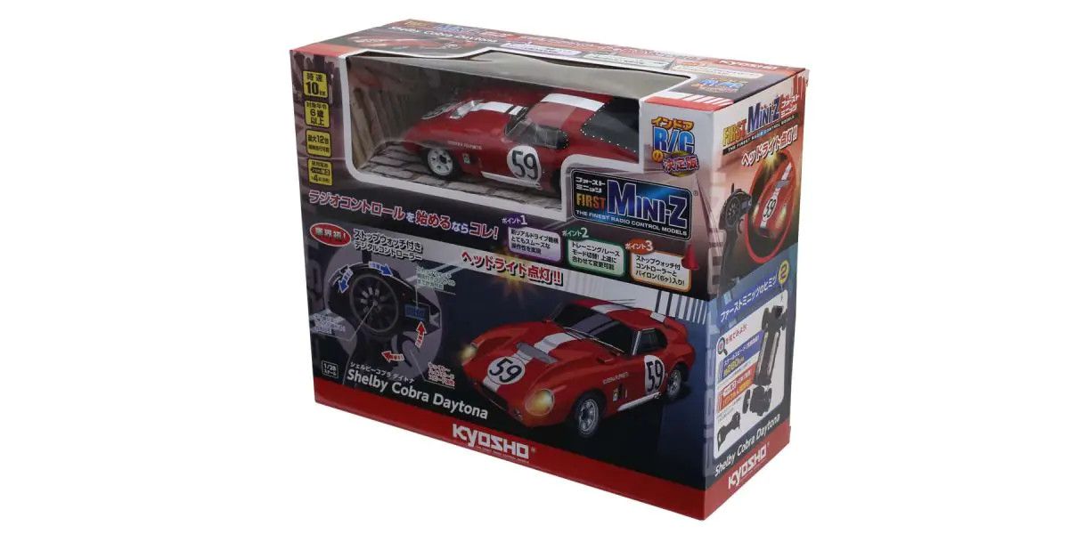 Kyosho 66611A First Mini-Z RWD ReadySet Daytona Red Shelby Cobra Body